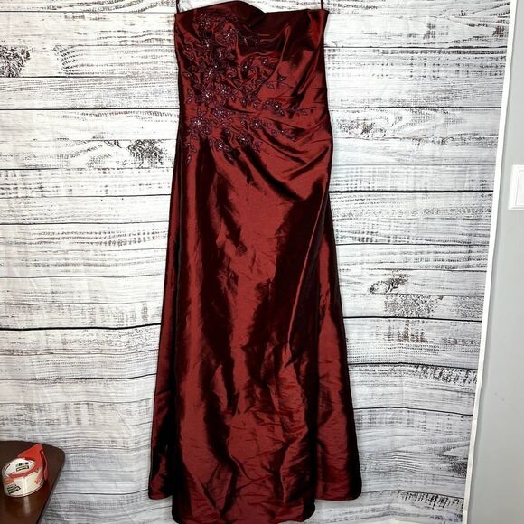 caterina collection Dresses & Skirts - Brides Magazine Caterina Collection Wine Bridesmaid Dress NWT 10